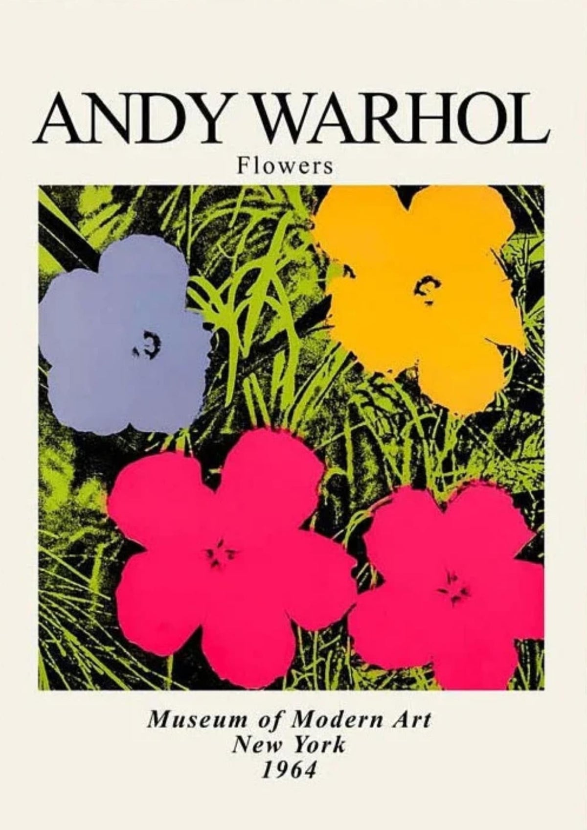VIBRANT FLOWERS BY WARHOL