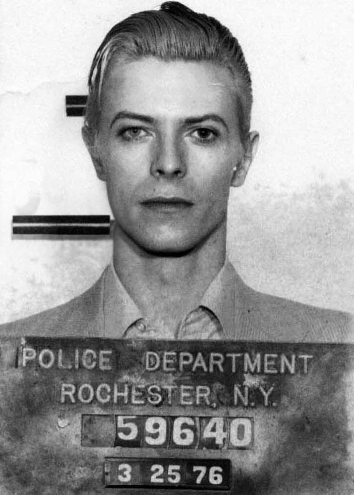 David Bowie | Vintage Mugshot Poster | Home Decor | Iconic Music Art | Wall Art Print
