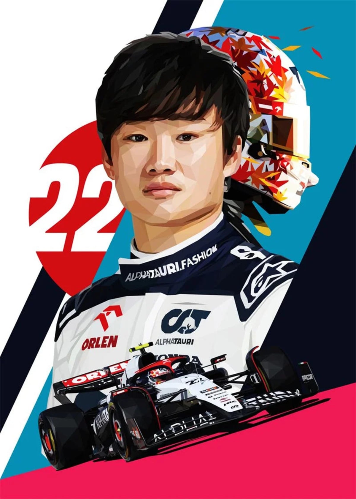 YUKI TSUNODA: F1 LEGEND RACER HELMET