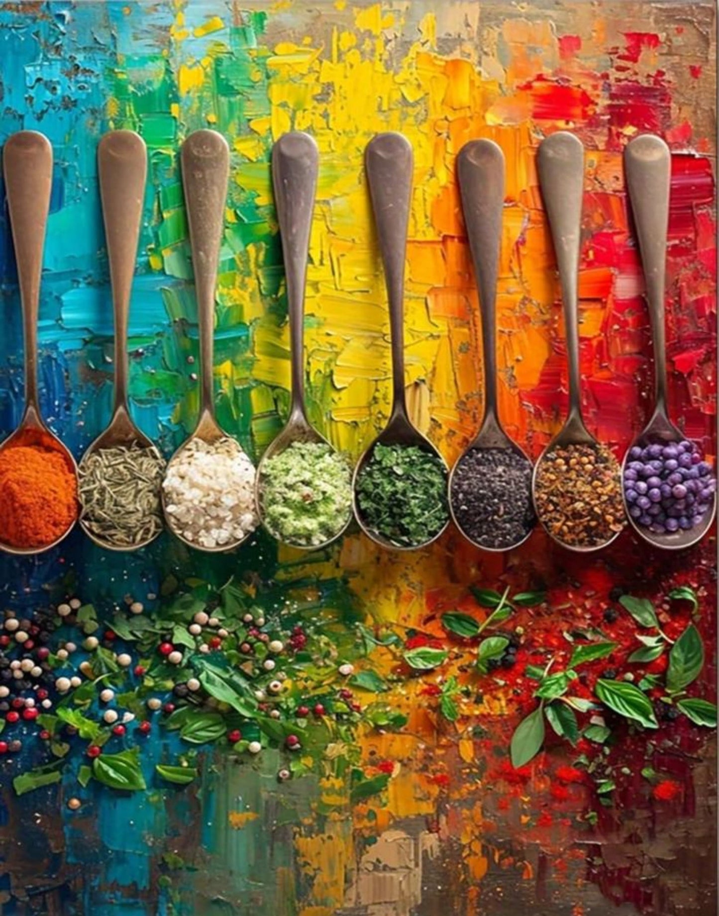 Vintage Kitchen | Colorful Spices