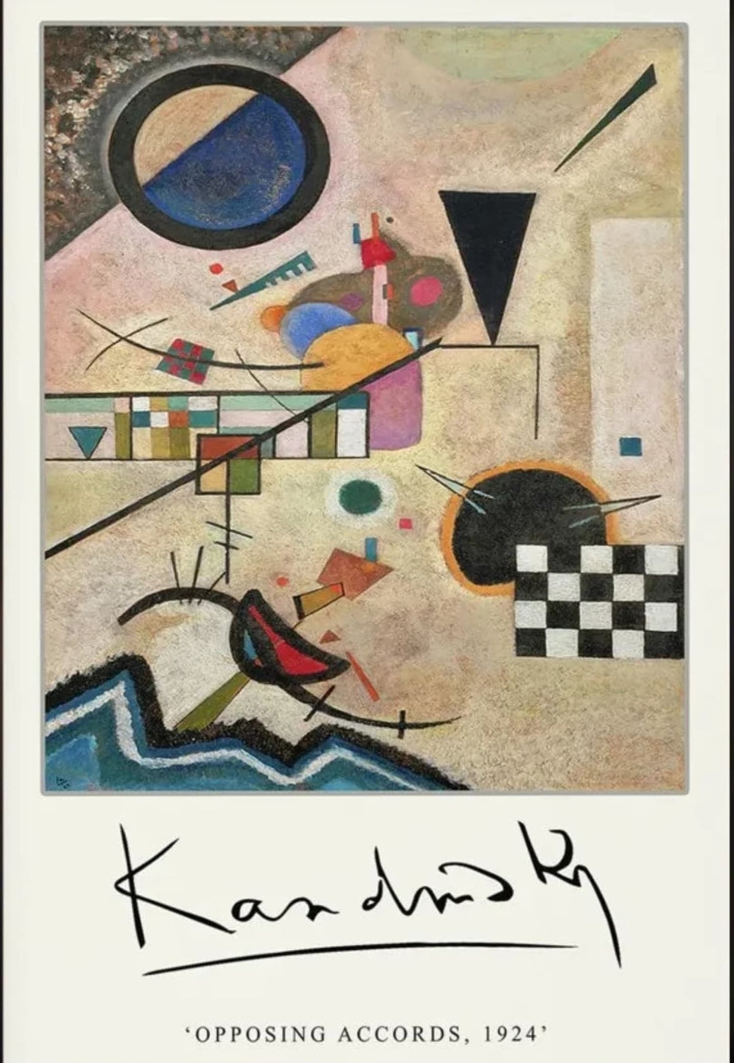 Opposing Accords | Wassily Kandinsky | 1924 | Classic Art Exhibition Poster