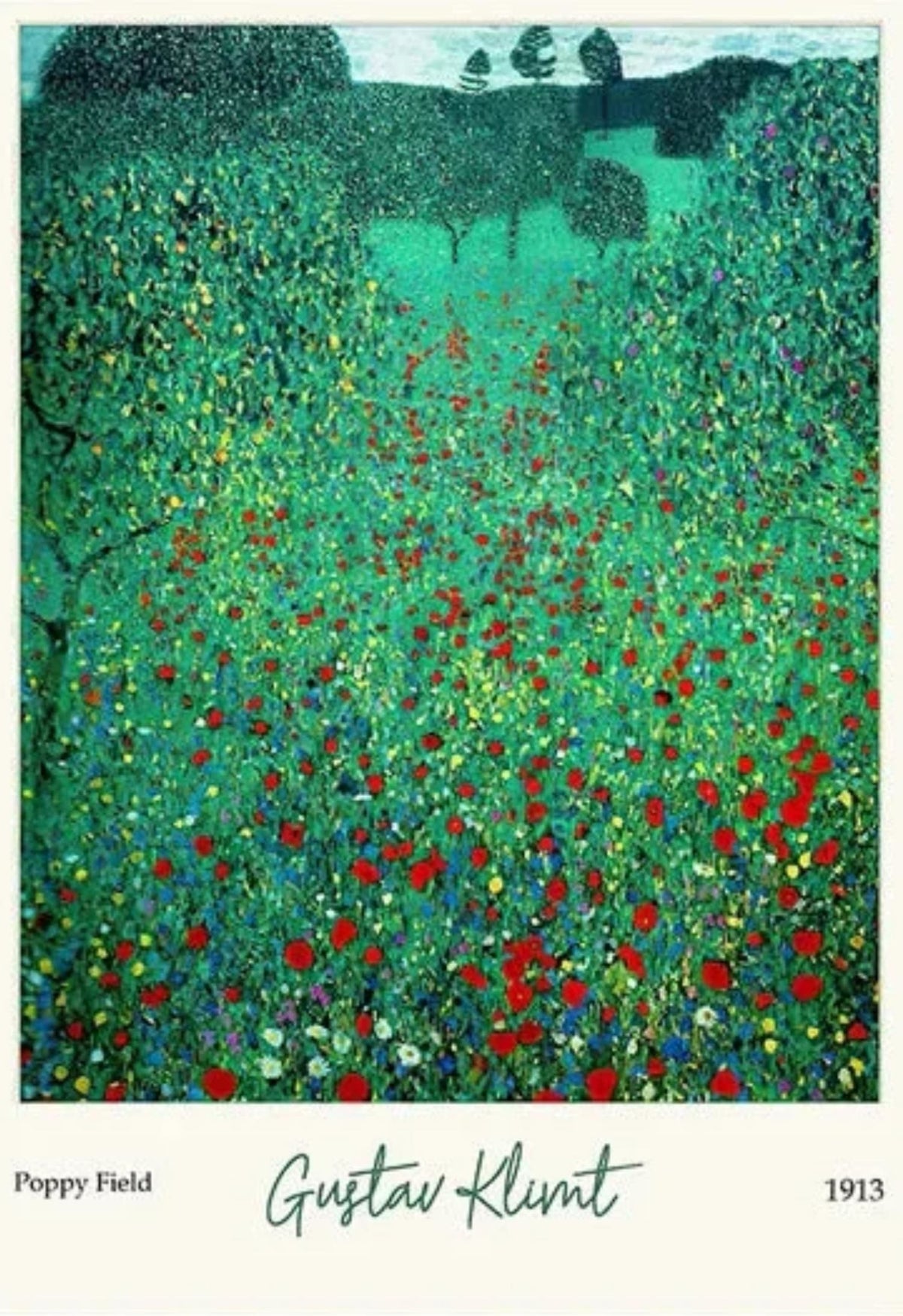 POPPY FIELD BY KLIMT