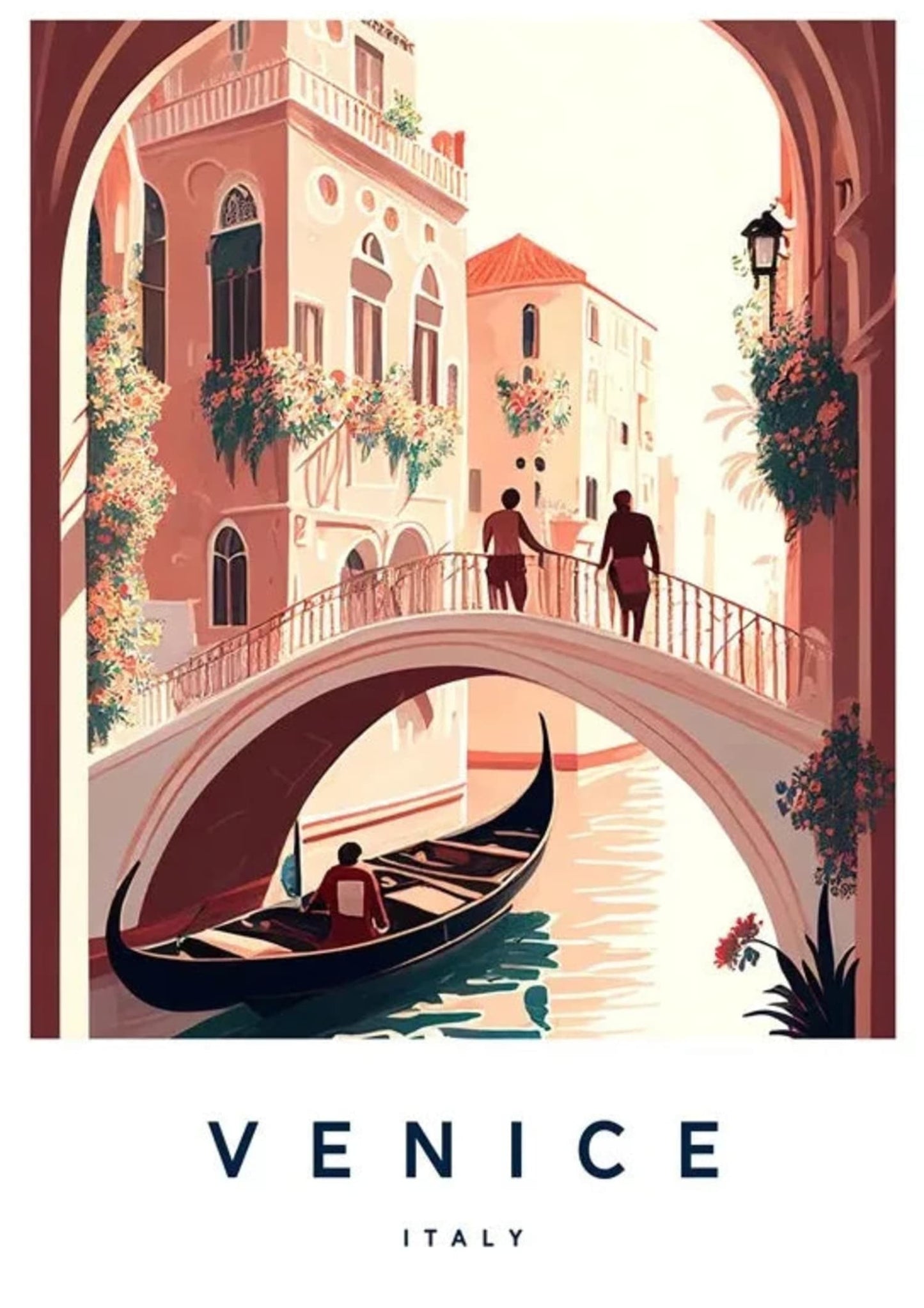Venice Cityscape Poster | Iconic Italian Architecture | Scenic Wall Art for Home & Garden Decor | Travel-Inspired Visual Artwork