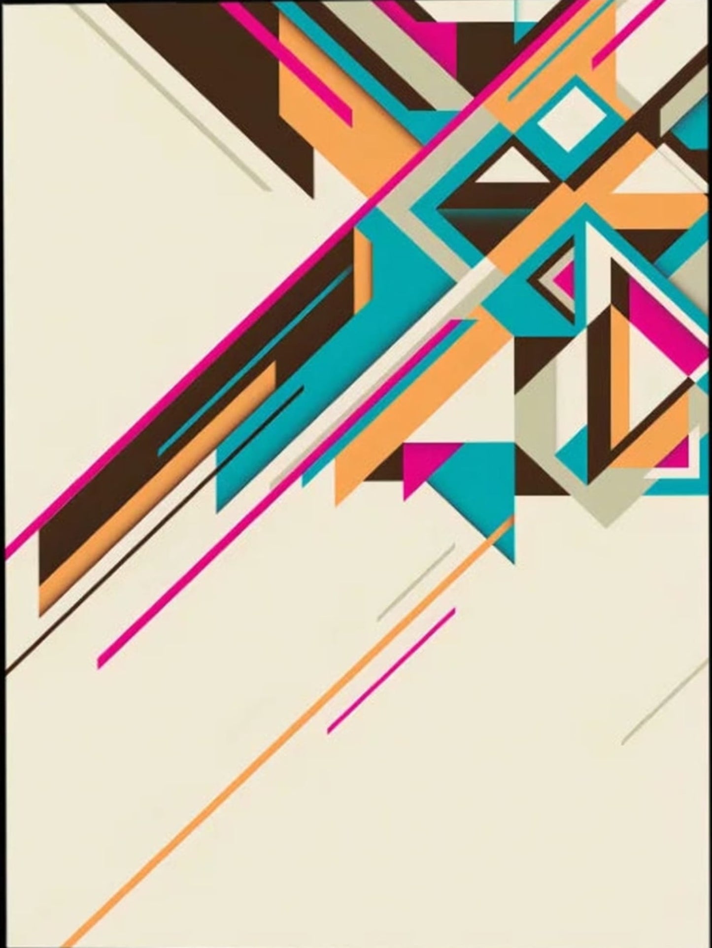 Bauhaus Geometric Poster | Urban Textured Facades | Modern Wall Art for Home Decor