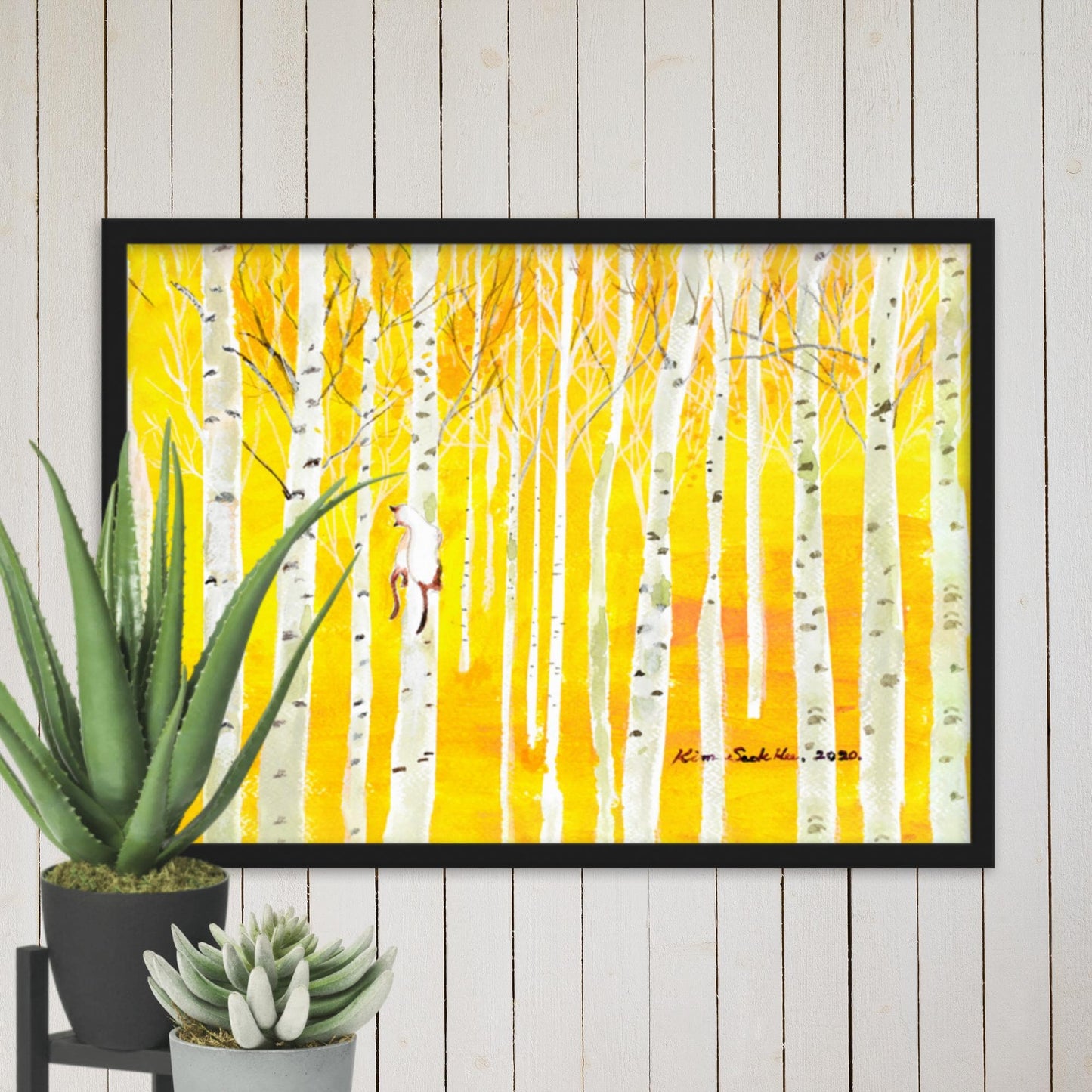 Poster - Birkenwald Birch Forest