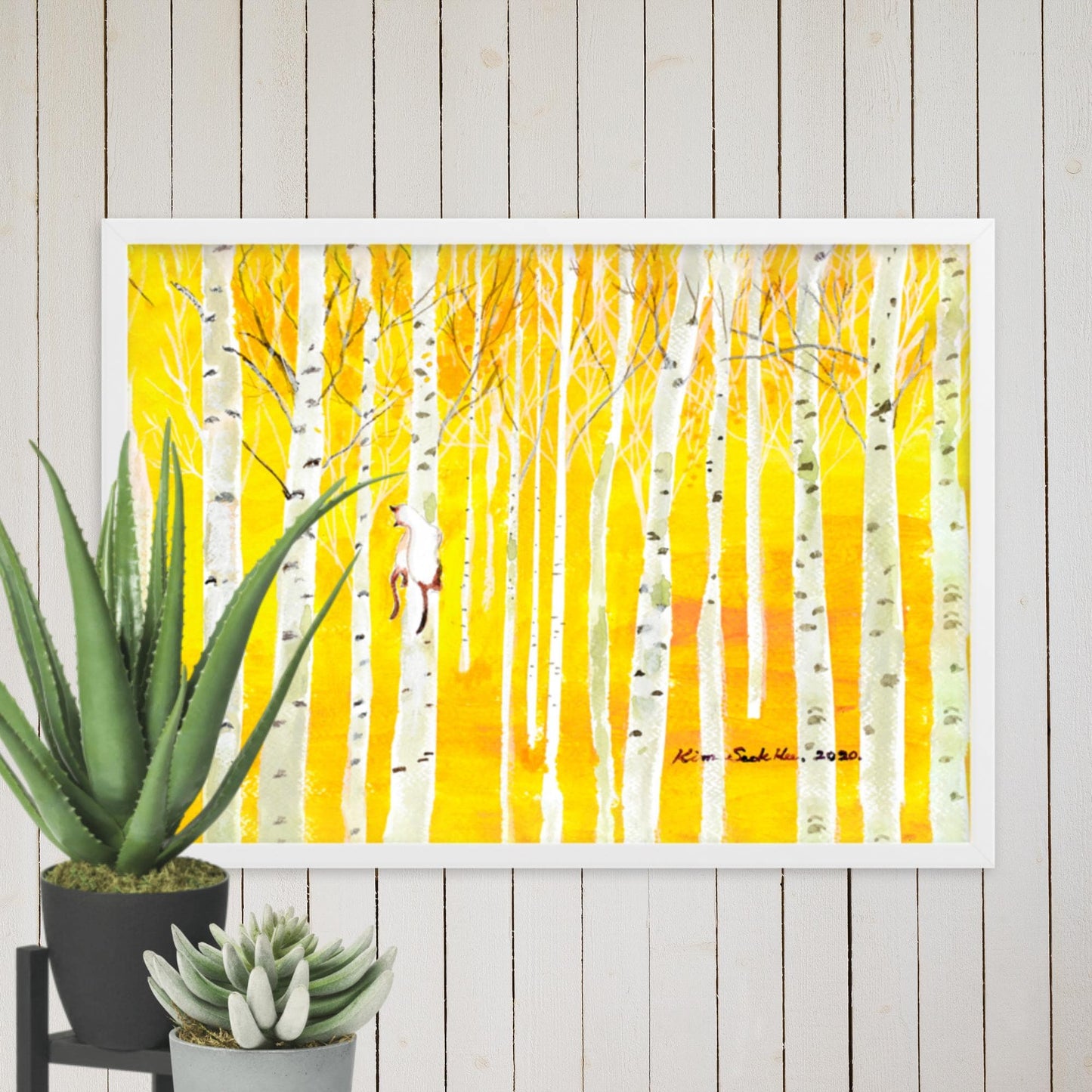 Poster - Birkenwald Birch Forest