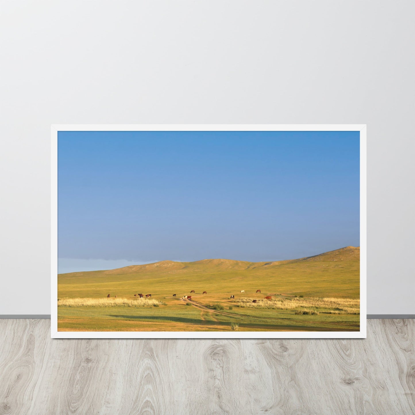 Poster - Steppe on a calm morning, Mongolia