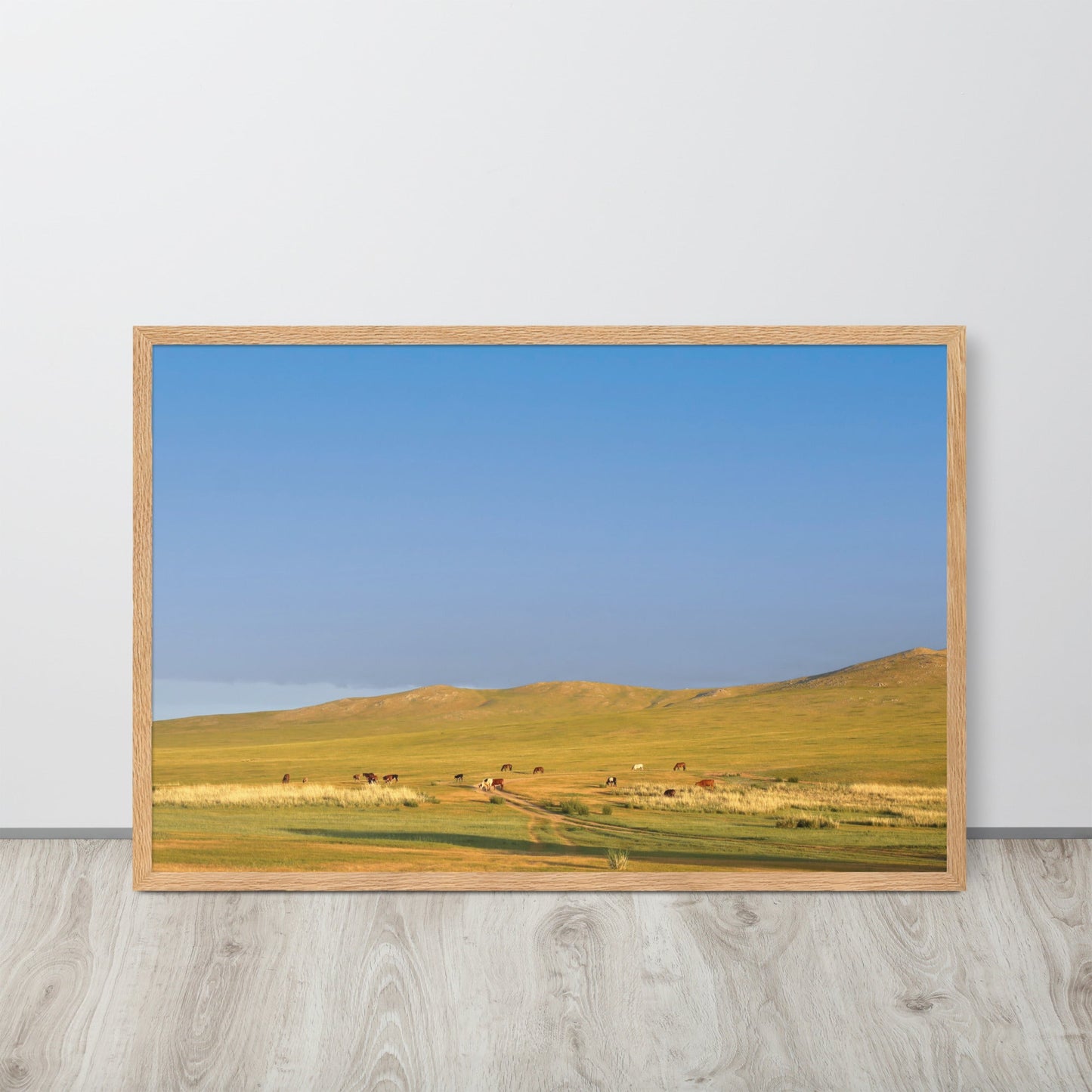Poster - Steppe on a calm morning, Mongolia