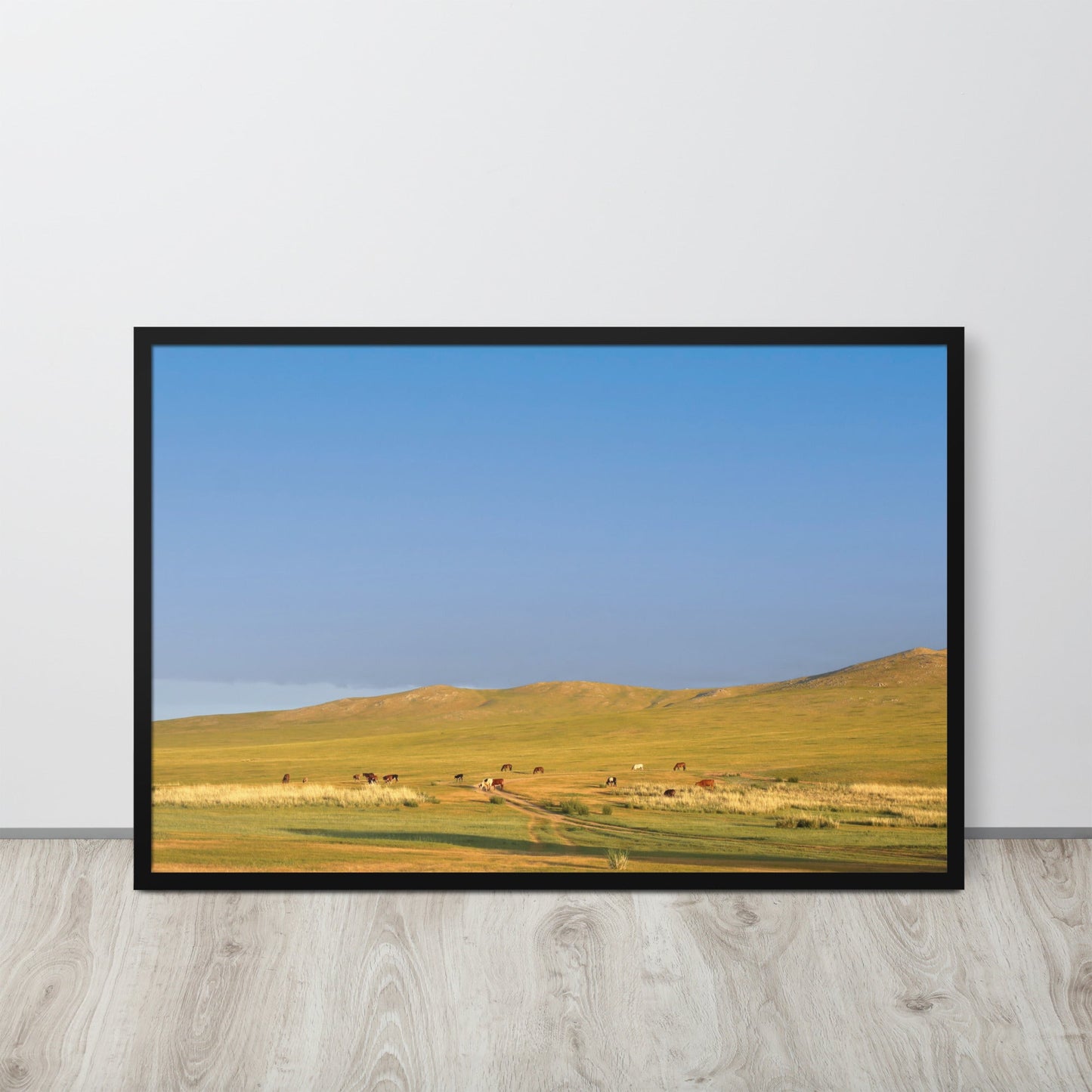 Poster - Steppe on a calm morning, Mongolia