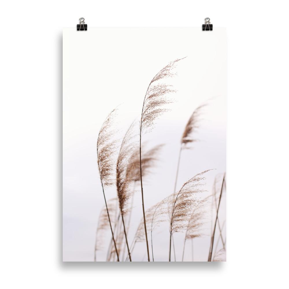 Windy Riets Scenic Landscape Poster | Nature Art Print | Home & Garden Decor | Wall Artwork