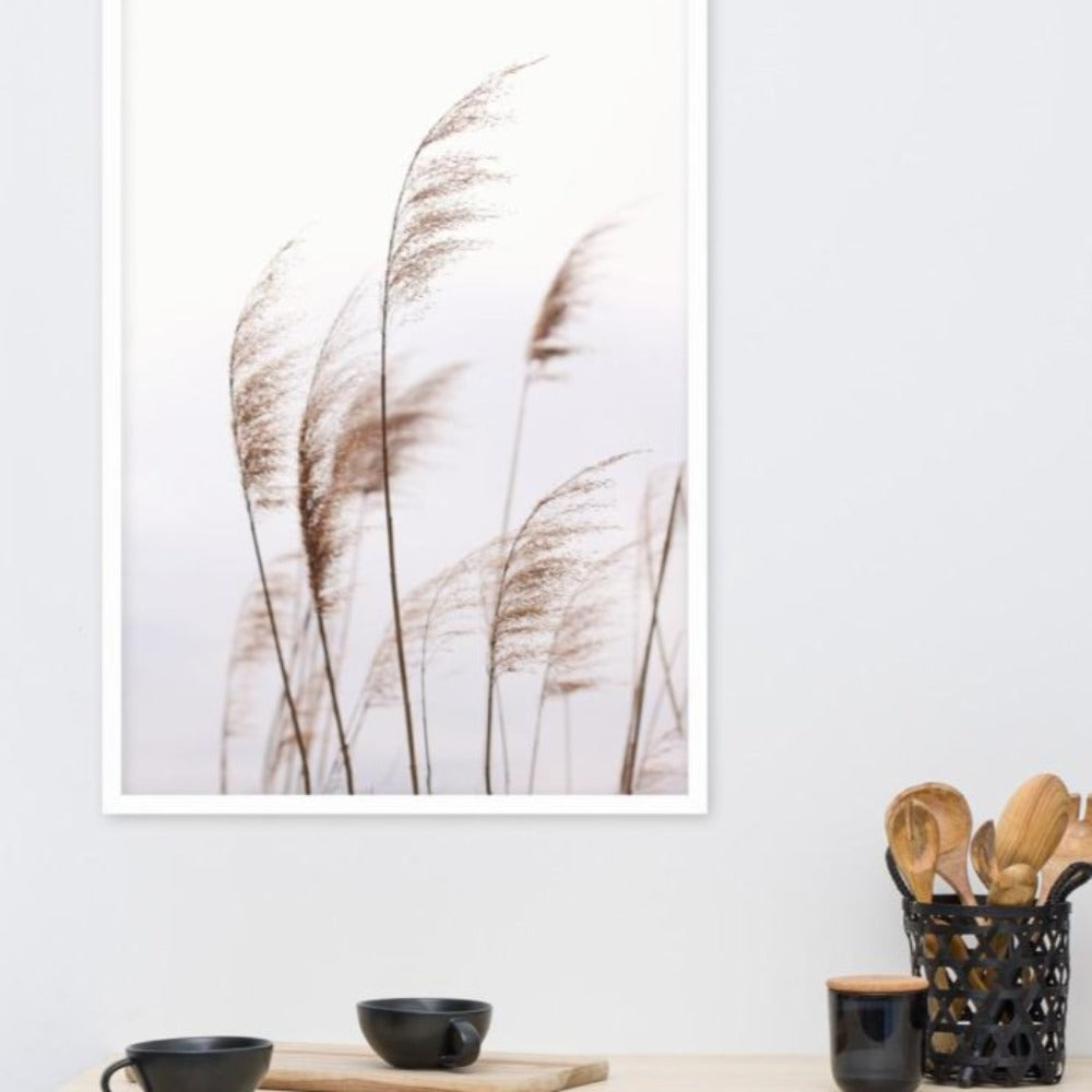 Windy Riets Scenic Landscape Poster | Nature Art Print | Home & Garden Decor | Wall Artwork