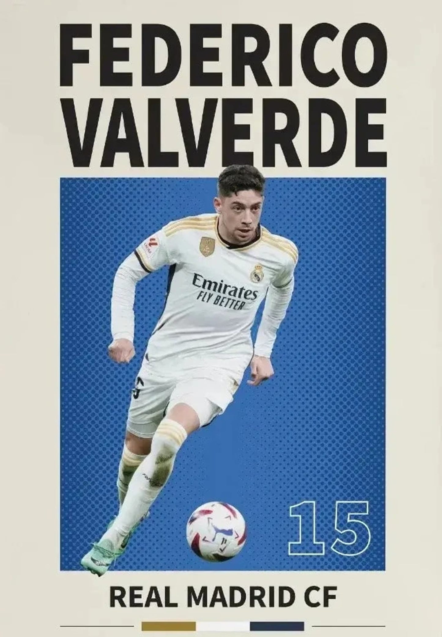 Federico Valverde | Soccer Star Poster | Famous Football Players Art Print