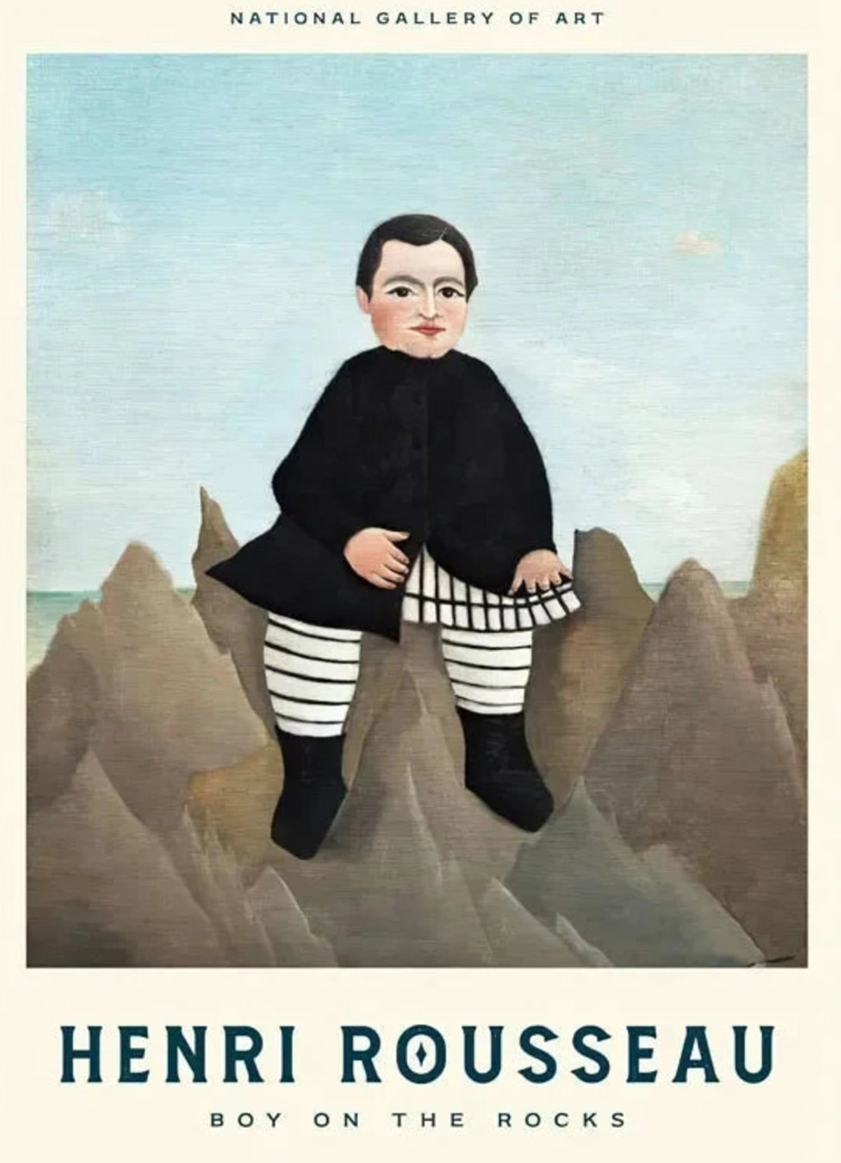 BOY ON THE ROCKS