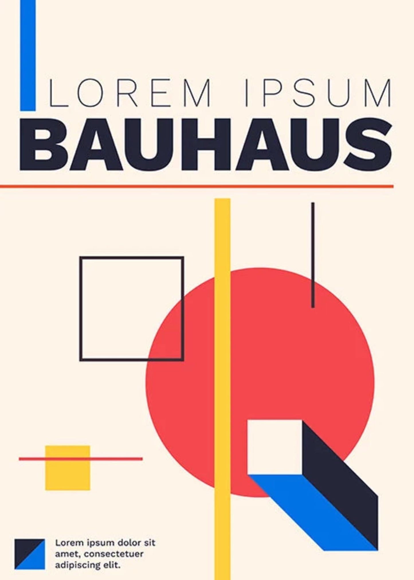 Bauhaus | Abstract Geometric Minimalism