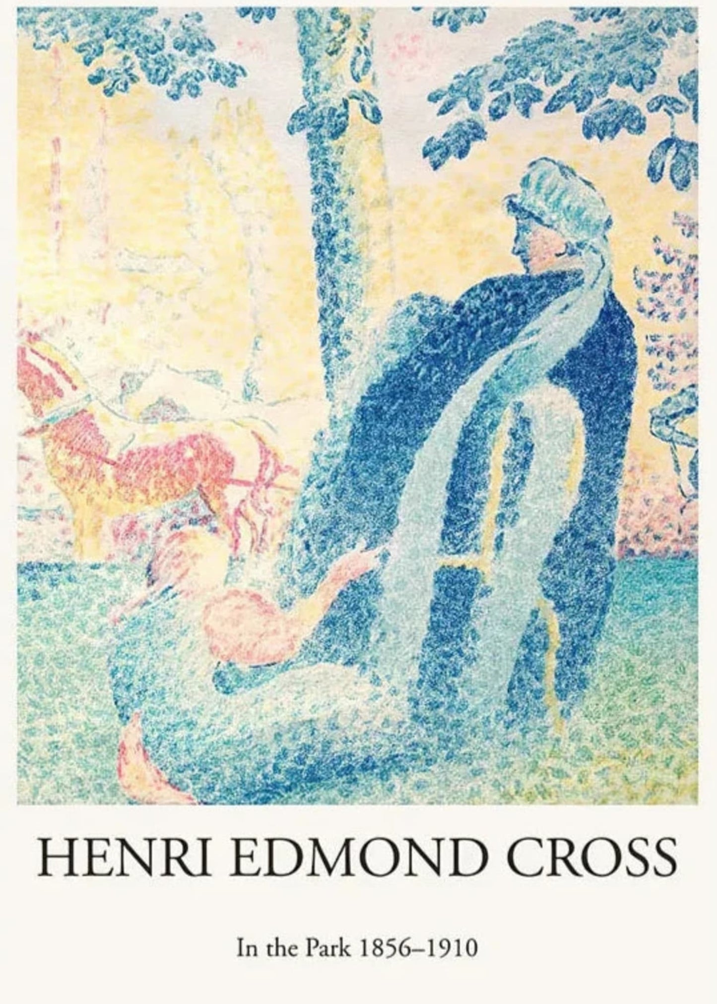 Henri Edmond Cross | In The Park | Art Poster | Impressionist Landscape Decor | Fine Art Print | Wall Art for Home & Garden