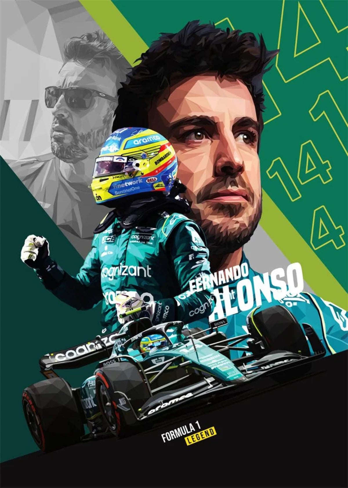 RACE ICON - F1 LEGEND ALONSO