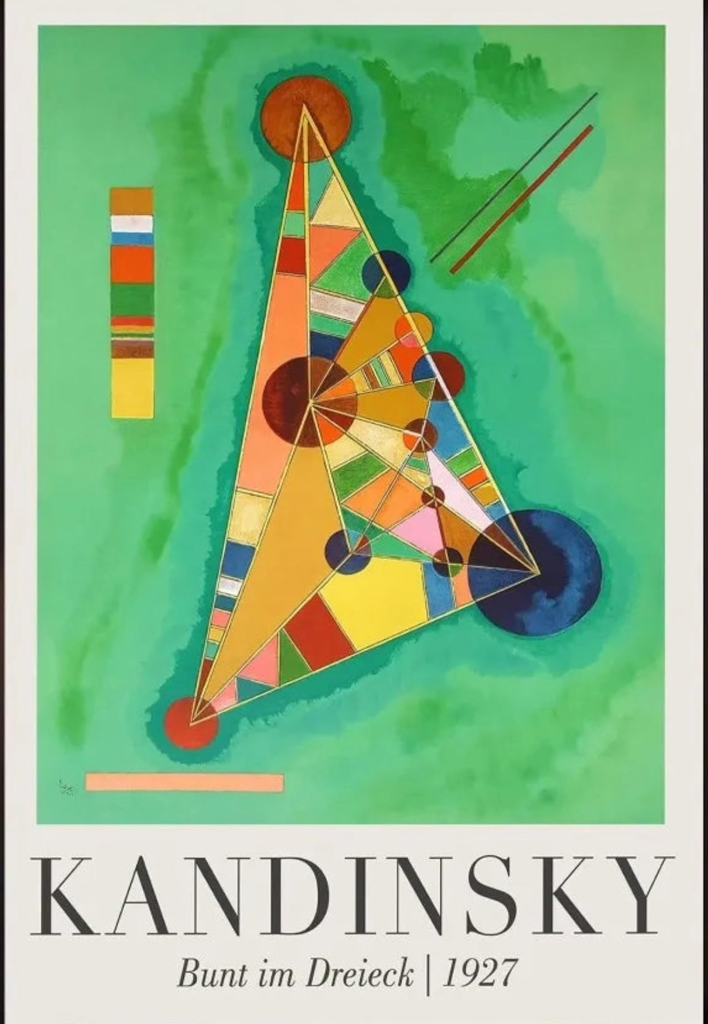Bunt im Dreieck | Wassily Kandinsky | 1927 | Modern Art Exhibition Poster