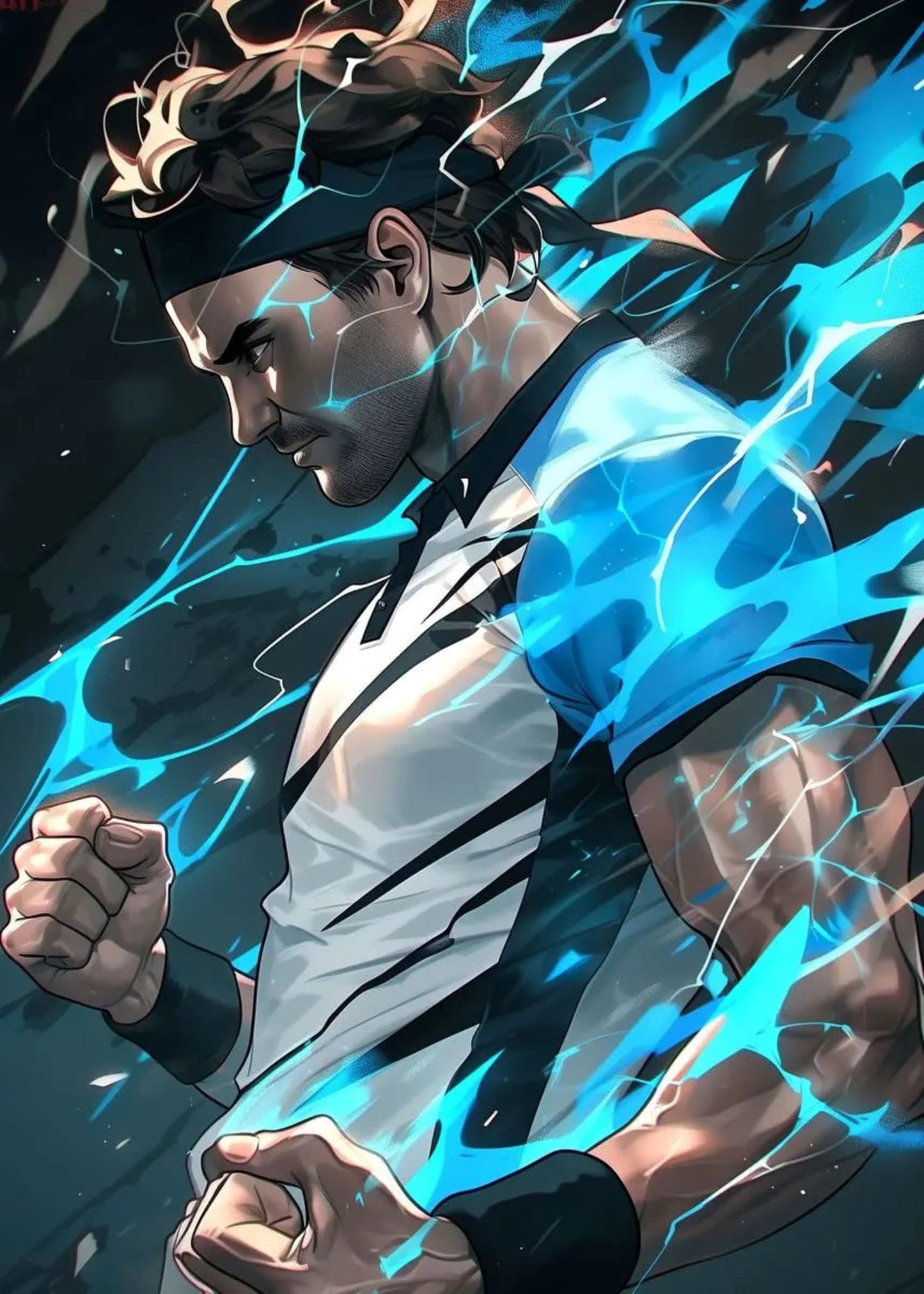 Roger Federer Poster | Tribute to Tennis Excellence | Celebrating Passion and Power | Iconic Athlete Artwork for Home Decor