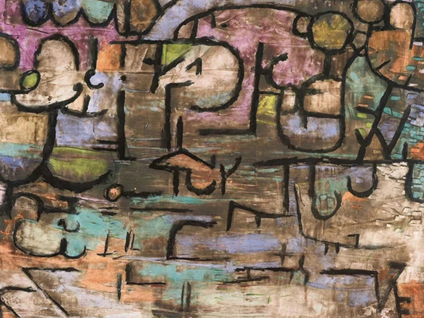 Paul Klee | After The Flood | Artwork Poster | Home Wall Decor | Abstract Graphic Art | 20th Century Poster