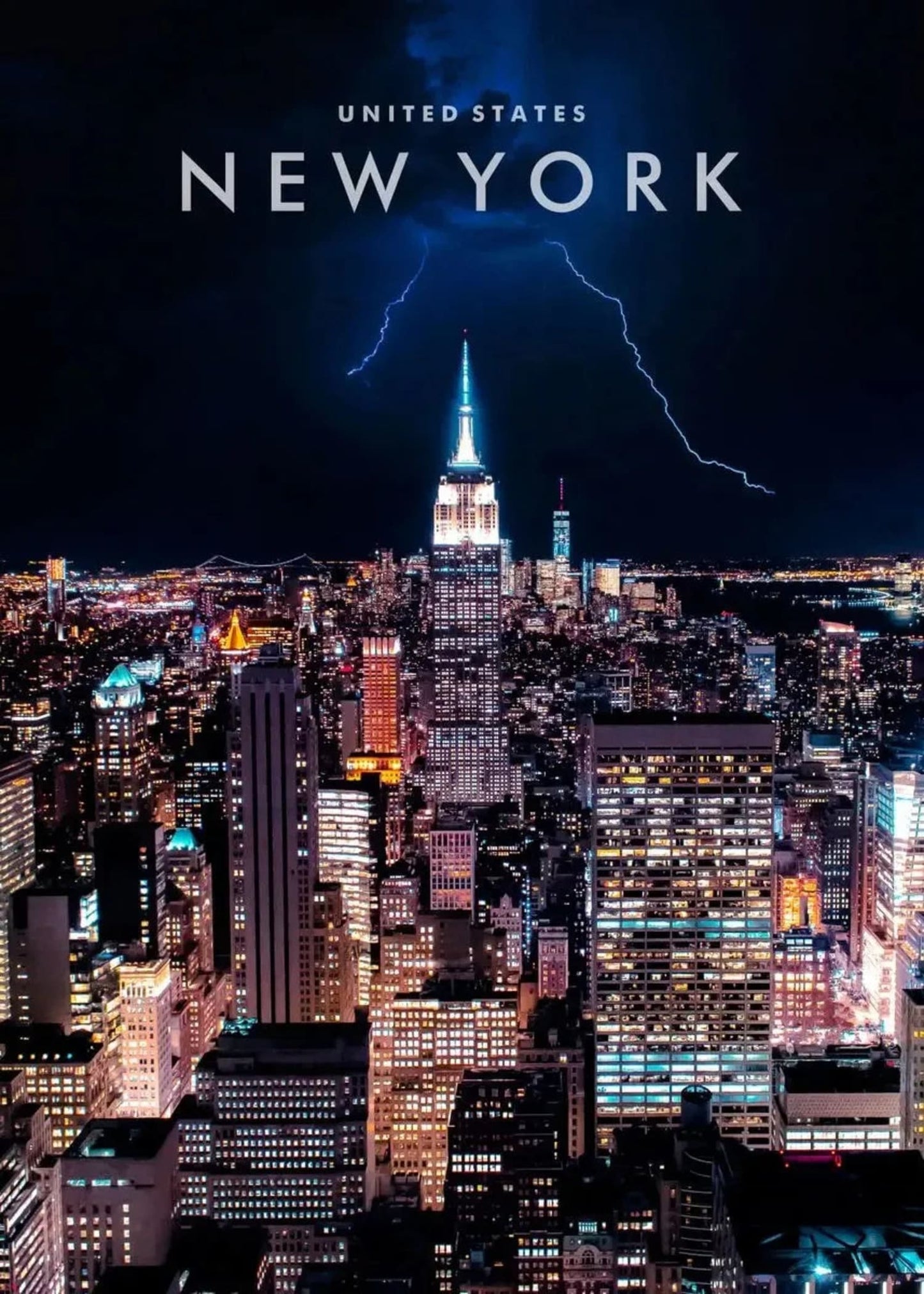 Empire State Building Lightning | NYC Skyline