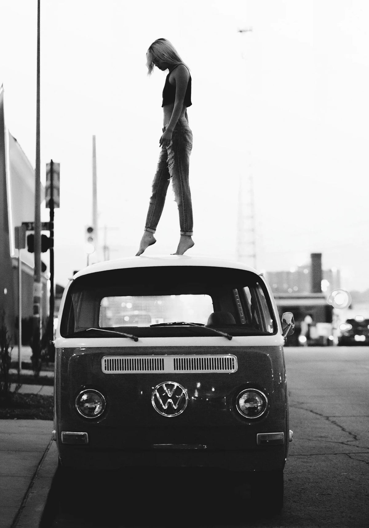 GIRL ON VOLKSWAGEN