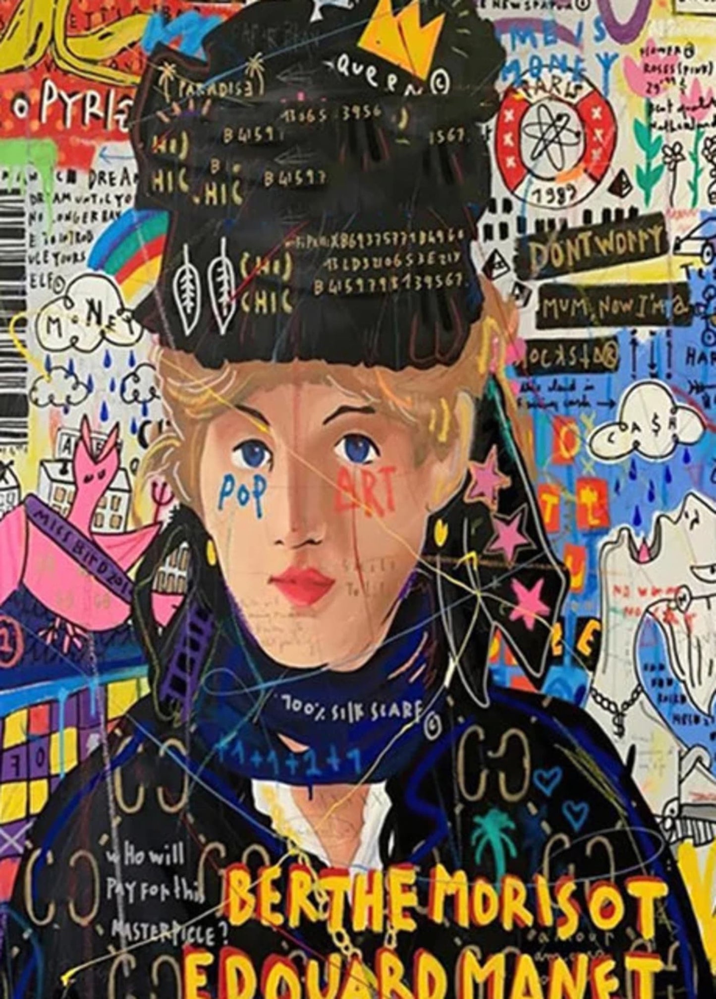 Abstract Street Pop Graffiti Art | Queen of England | Canvas Poster | Wall Art Pictures | Living Room Decor