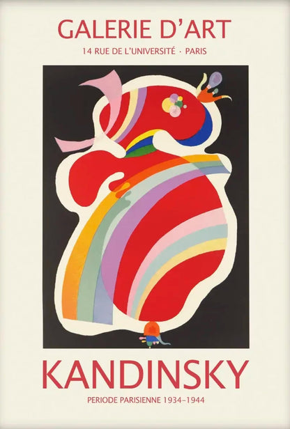 Kandinsky's The Red Form | Vibrant Abstract Art