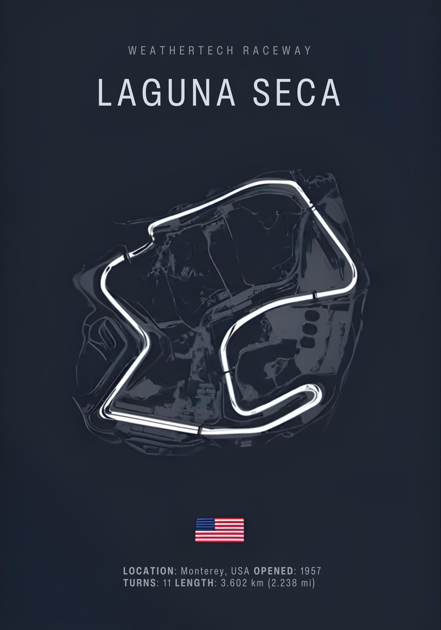Laguna Seca | Modern Race Track Map