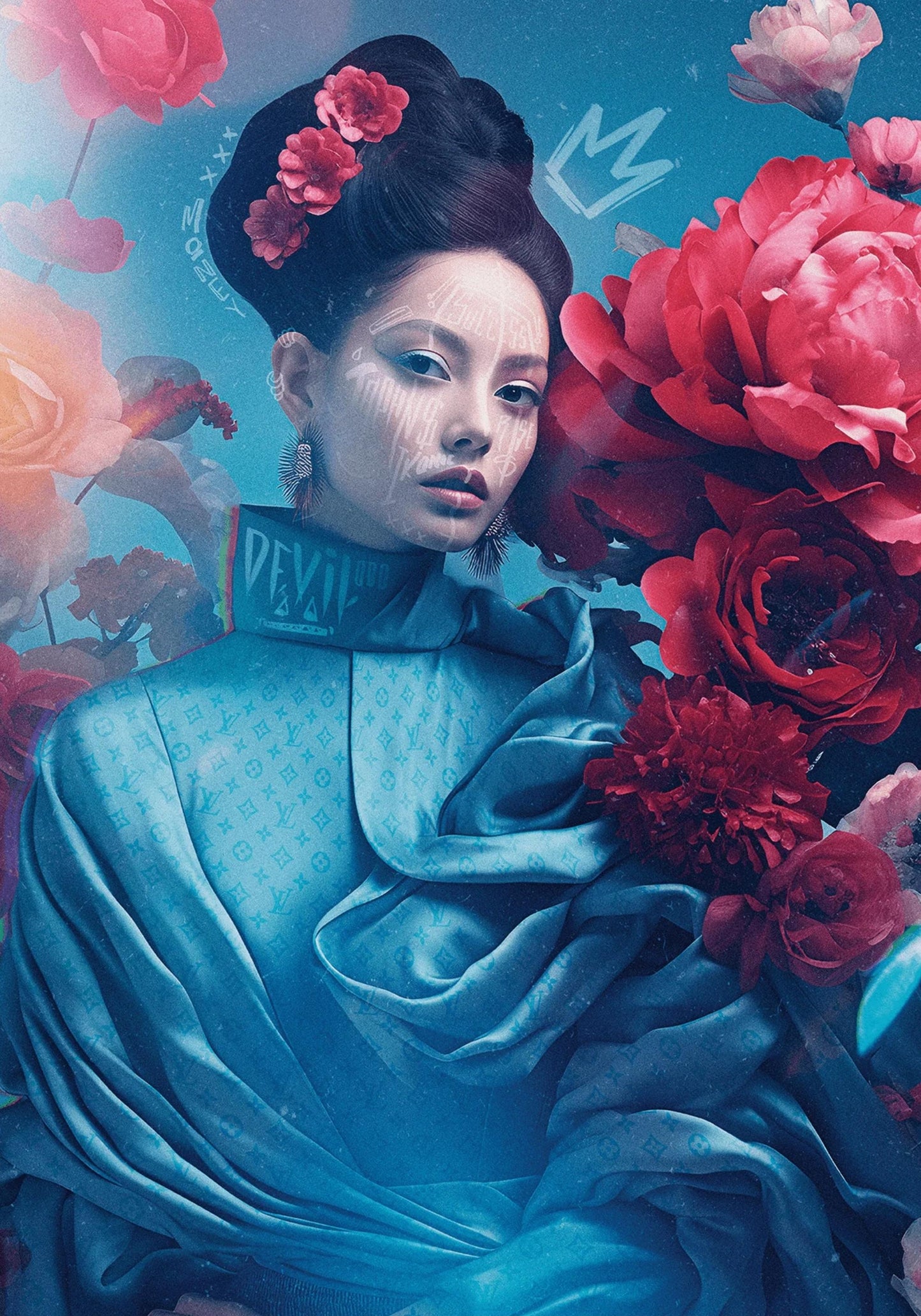 Oriental Blossom | Vibrant Floral Art