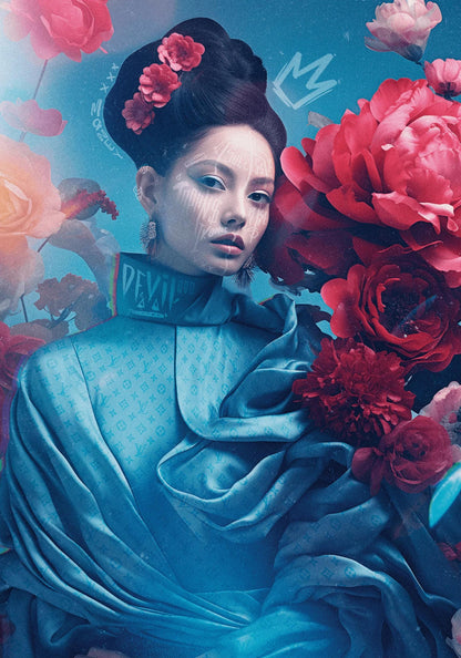 Oriental Blossom | Vibrant Floral Art