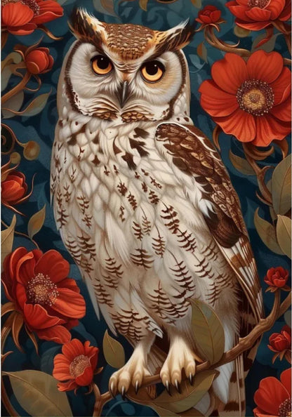 Jungle Royalty | Poster of Sophisticated Hunter with Pearls and Paws | Elegant Animal Art Decor