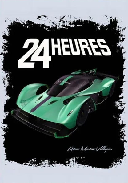 Legendary Motorsports Poster | 24 Hours of Le Mans Art | Aston Martin Racing | Vintage Motorsport Wall Decor | Classic Car Poster Art | Home Decor