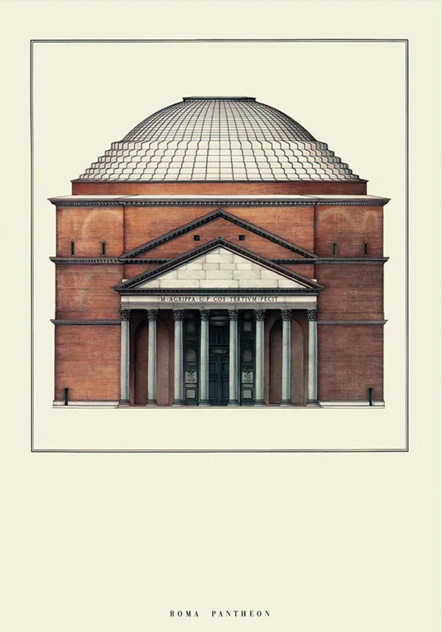 Pantheon | Rome | Italy | Ancient Roman Engineering | Iconic Roman Architecture | Historical Landmarks Posters