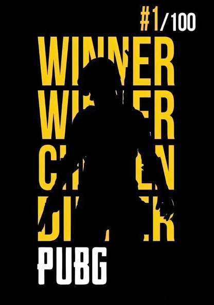 CHICKEN DINNER | PUBG | GAME POSTERS