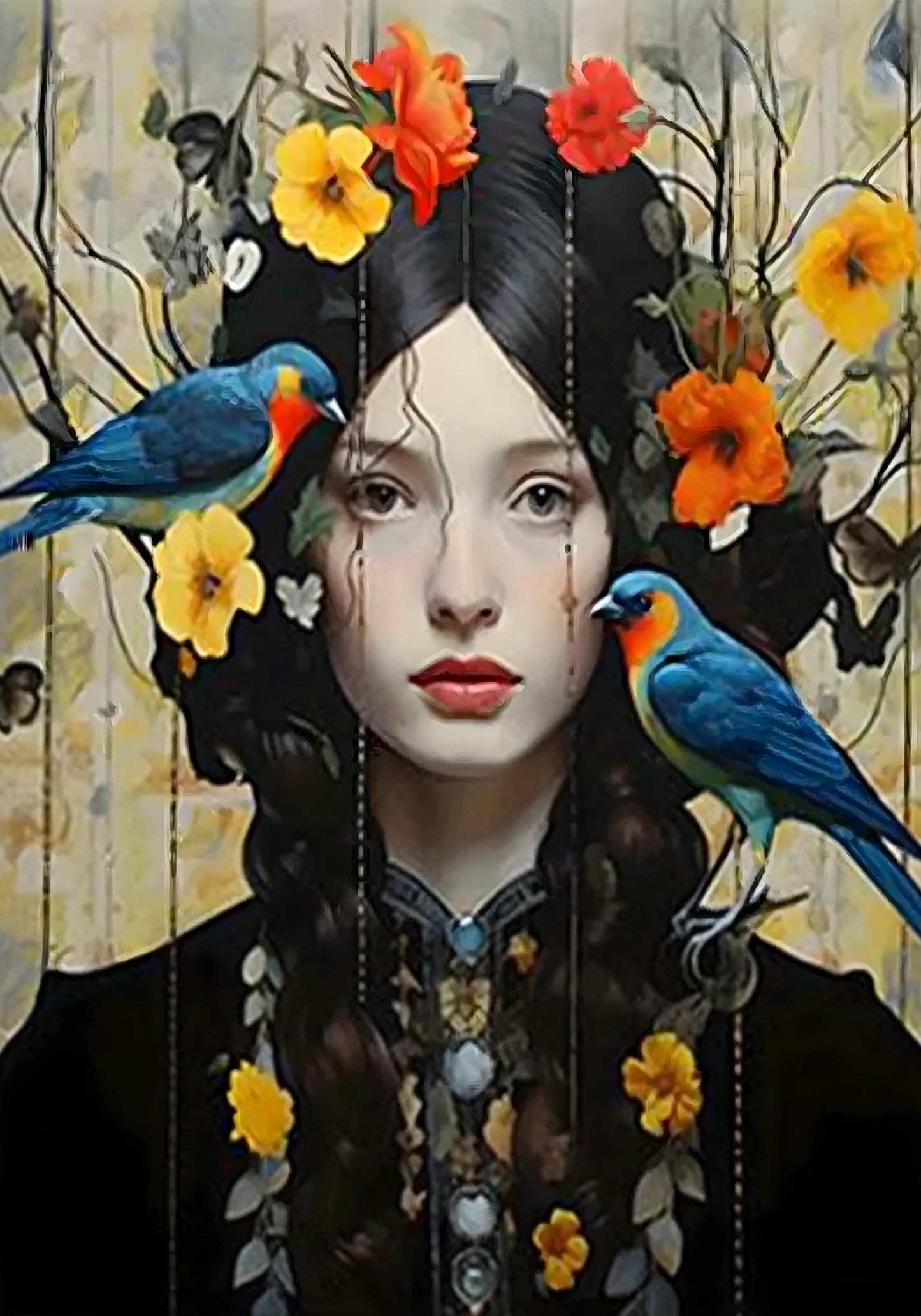 Citrus Vision | Floral Female Portrait