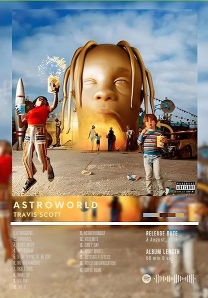 Astroworld | Travis Scott | Hip Hop Album Art