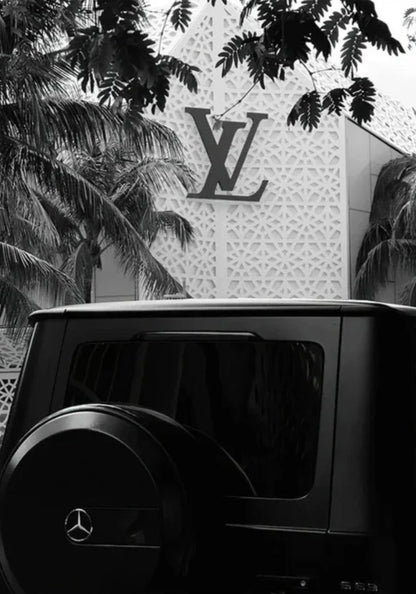 Louis Vuitton | Mercedes G500 | Luxury Fashion Illustration