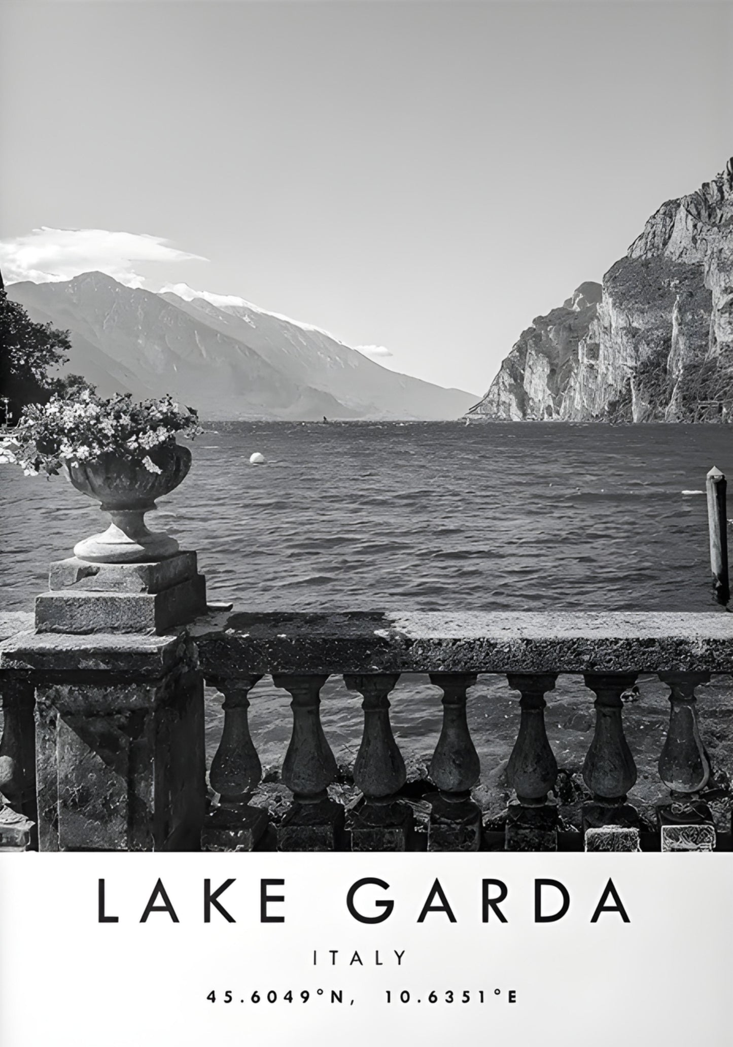 Lake Garda Poster | Scenic Italy Art | Discover Italy's Largest Lake | Wall Decor | Travel Destination Art | Home & Garden Decor
