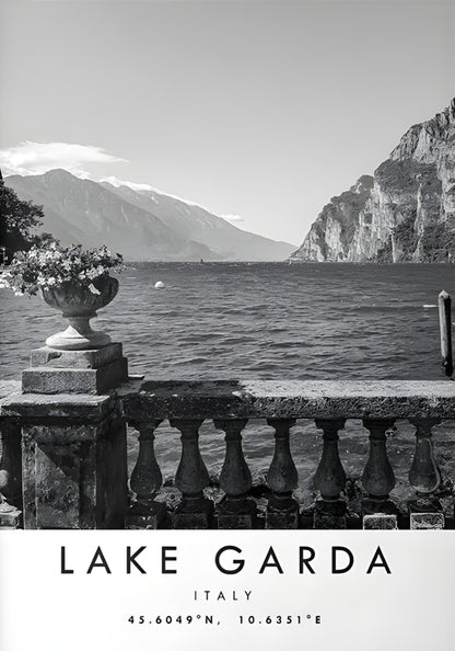 Lake Garda Poster | Scenic Italy Art | Discover Italy's Largest Lake | Wall Decor | Travel Destination Art | Home & Garden Decor