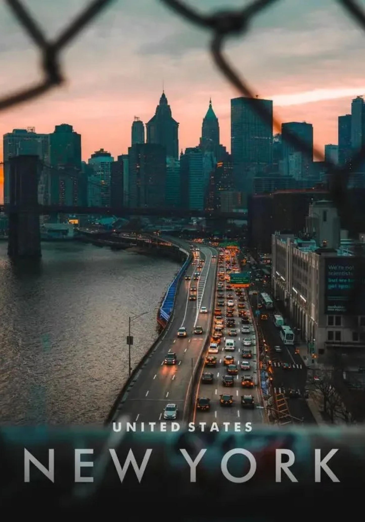 Manhattan Bridge Poster | Iconic New York City Landmark | American Landscape Art Print | Urban Decor for Home and Office