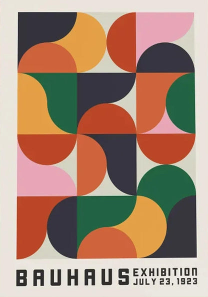 Bauhaus Mosaic | Vibrant Geometric Design