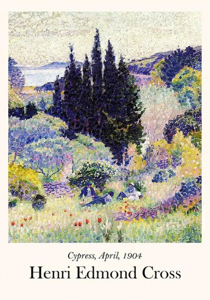 Henri Edmond Cross | Cypress Landscape 1904 | Impressionist