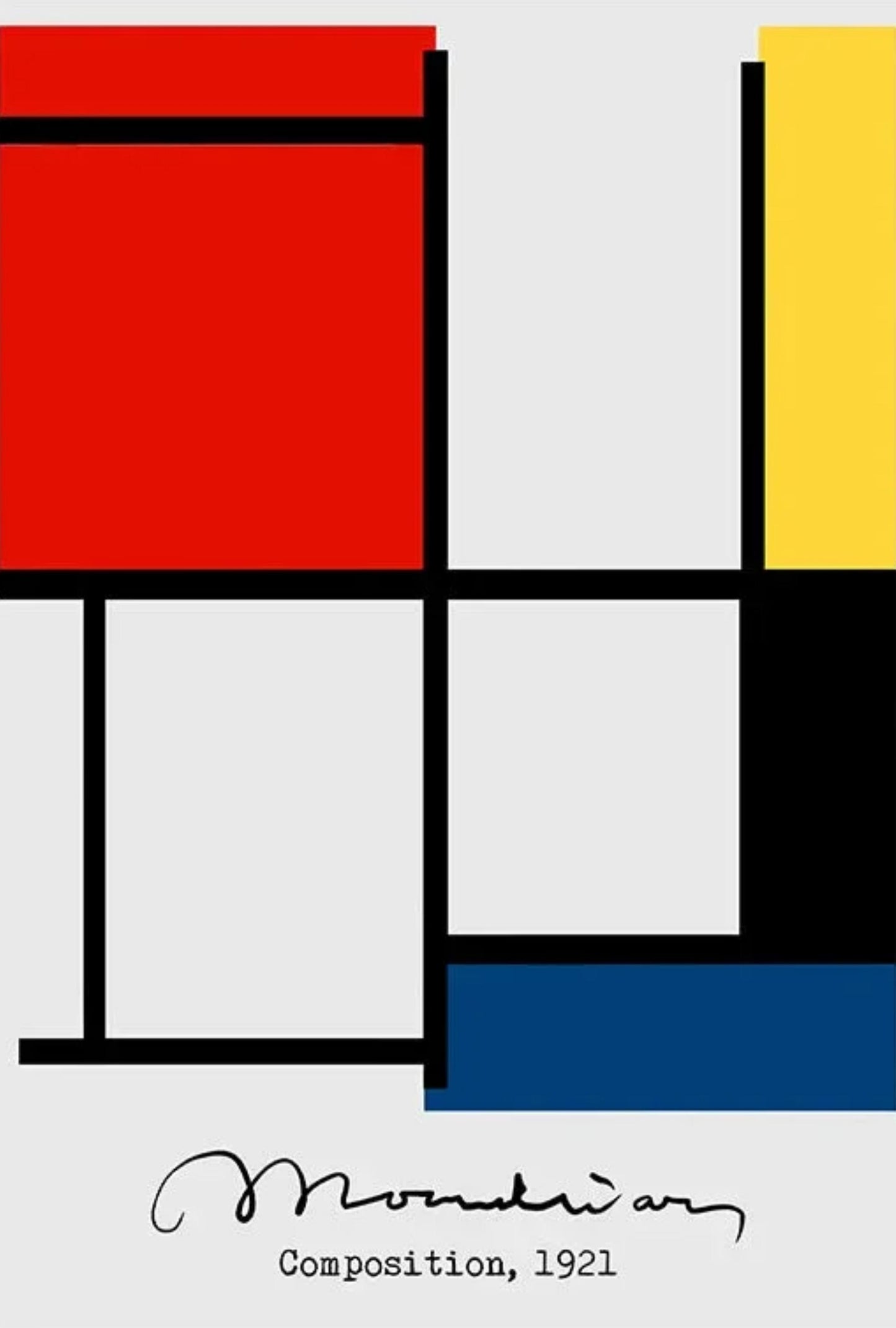 Piet Mondrian | Composition No. II | Modern Geometric Abstract