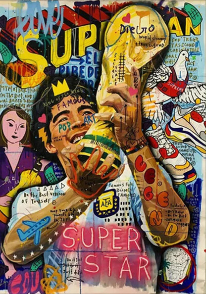 Graffiti Mural | Diego Maradona | Soccer Icon