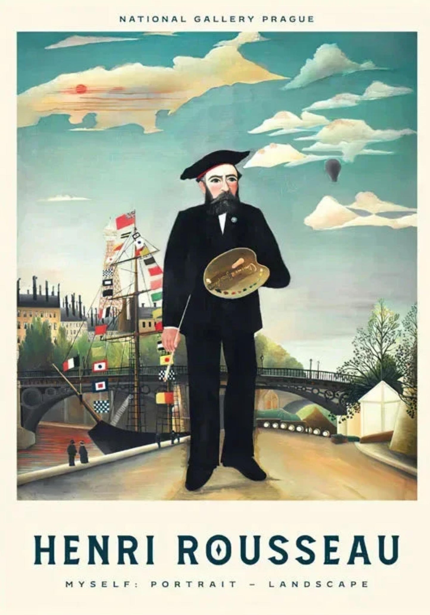 Henri Rousseau | Artistic Self Portrait | Vintage