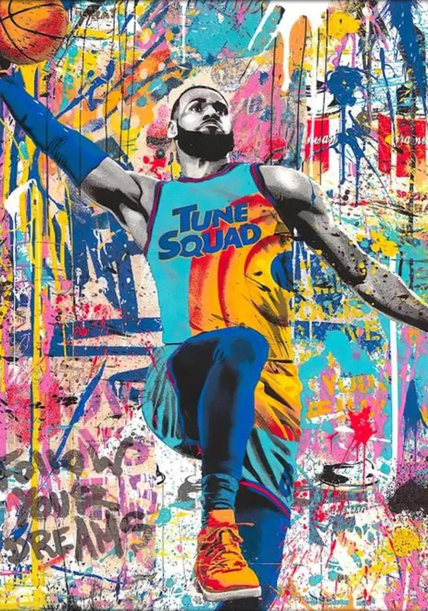 LeBron James Space Jam | Street Graffiti Art