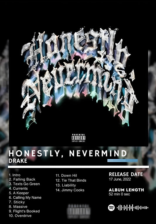 Drake | Honestly, Nevermind | Hip Hop Artwork