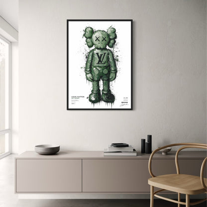 Louis Vuitton Collaboration Art Series Poster | KAWS Designer Limited Edition Print | Iconic Designer Art Poster | Exclusive Collectible Print