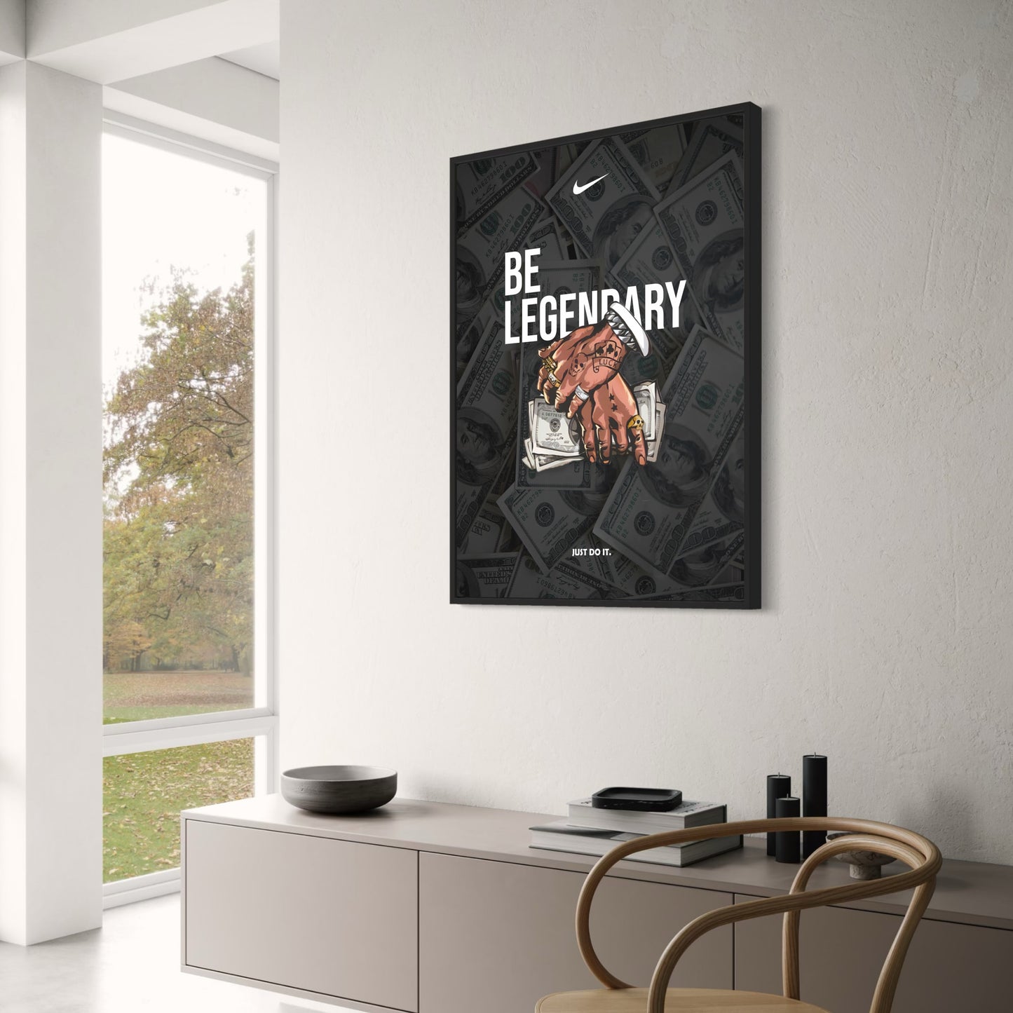Nike Be Legendary | Motivational Money Tattoo
