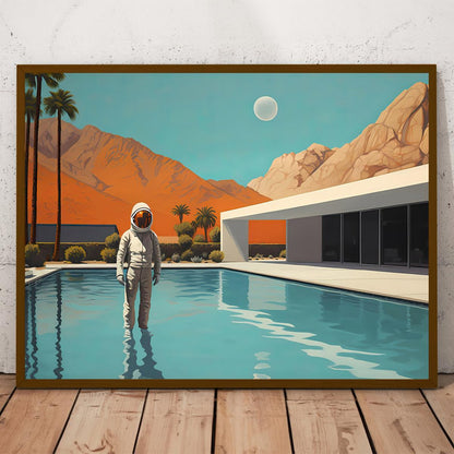 Vintage Abstract | Astronaut Theme | Modern Space Art